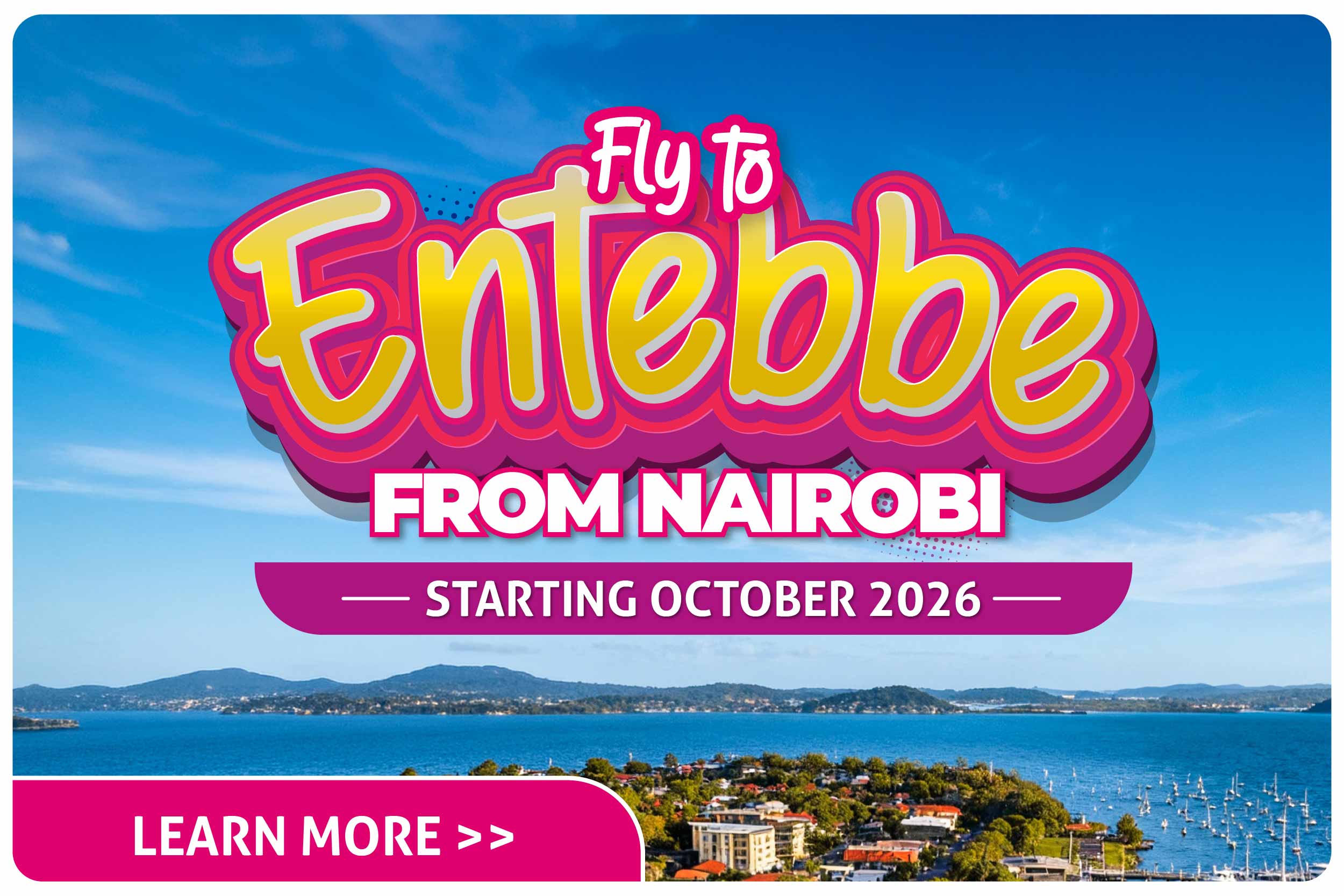 Fly to Entebbe from Nairobi — special offer